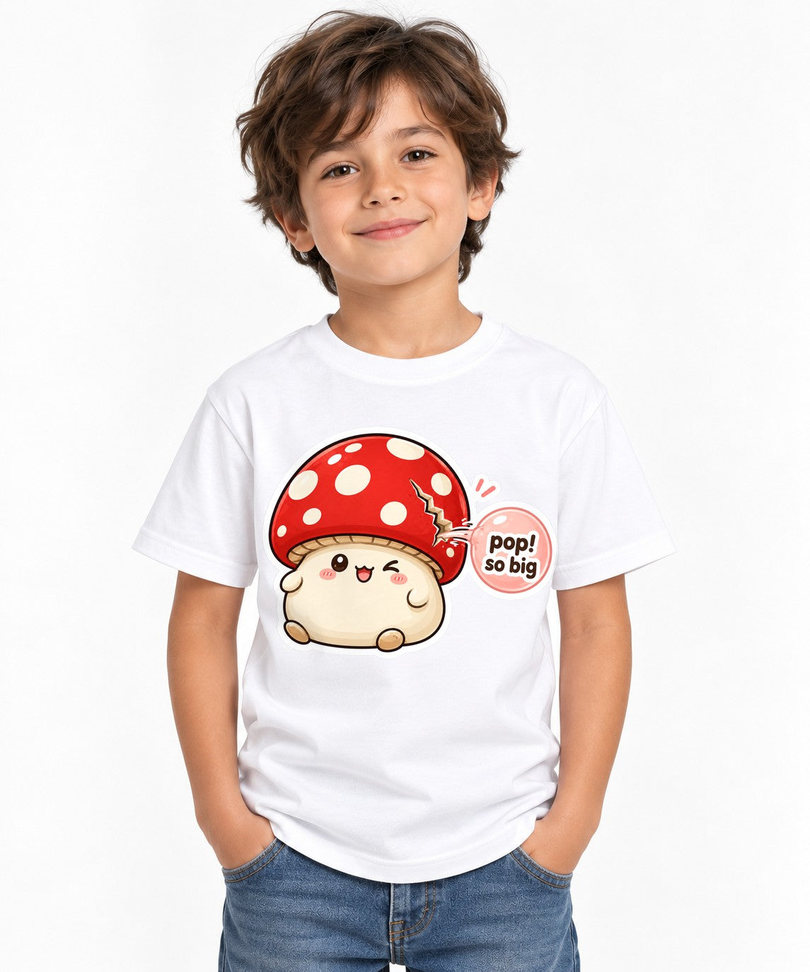 Pop So Big Mushroom - White