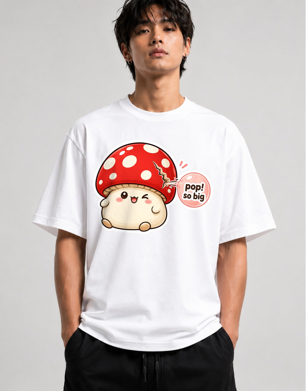 Pop So Big Mushroom - White