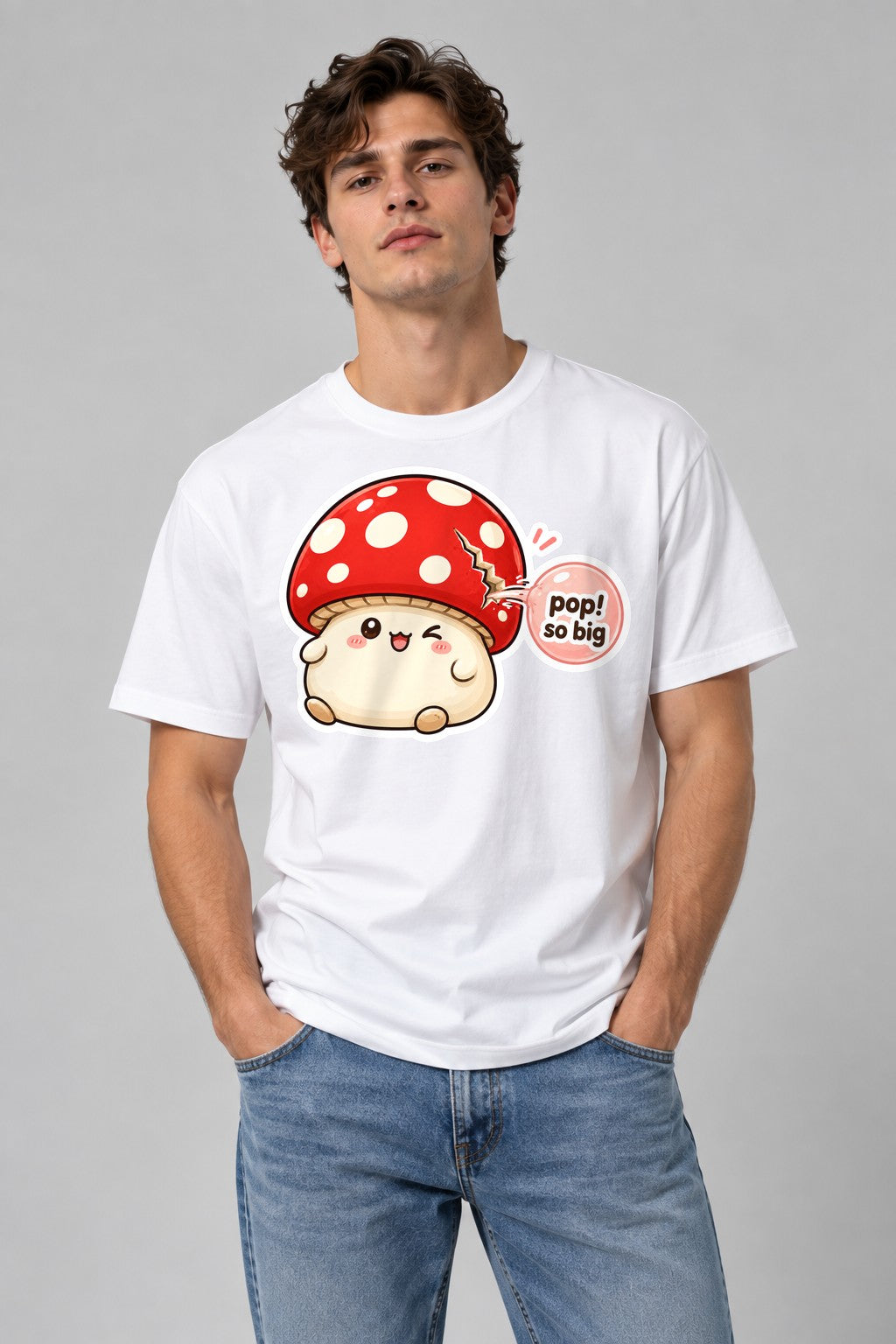 Pop So Big Mushroom - White