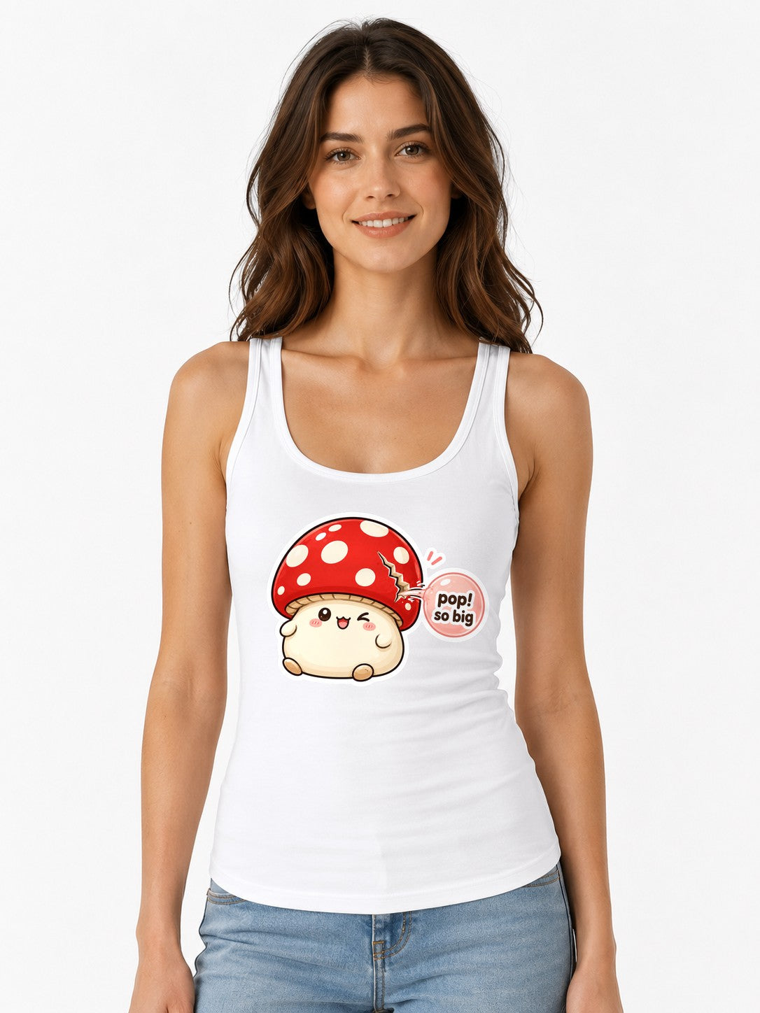 Pop So Big Mushroom - White