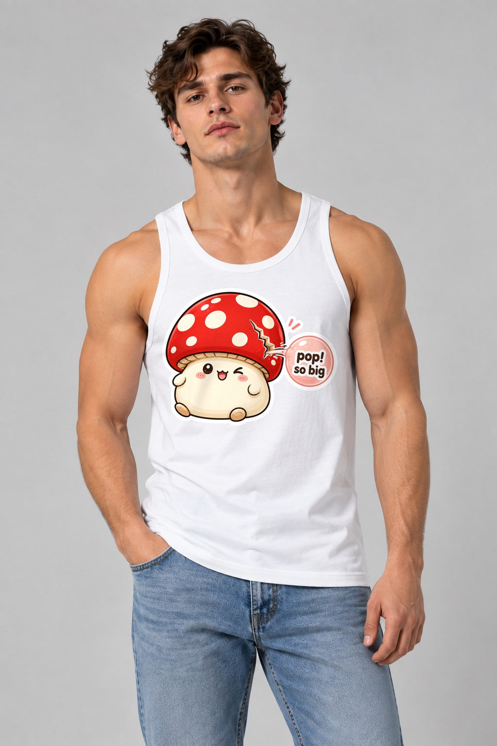 Pop So Big Mushroom - White