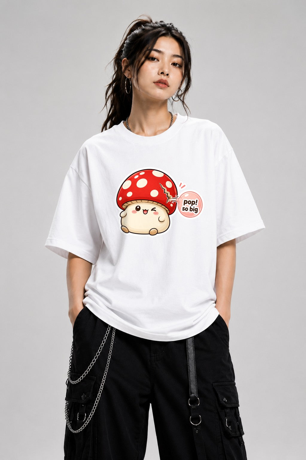 Pop So Big Mushroom - White