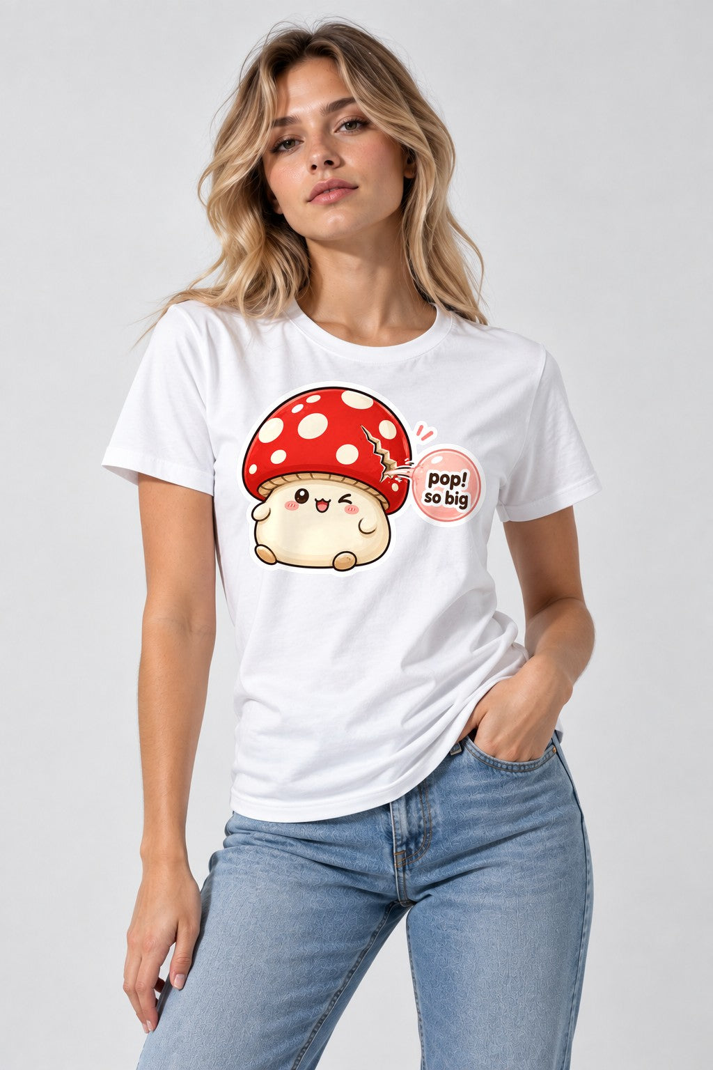 Pop So Big Mushroom - White