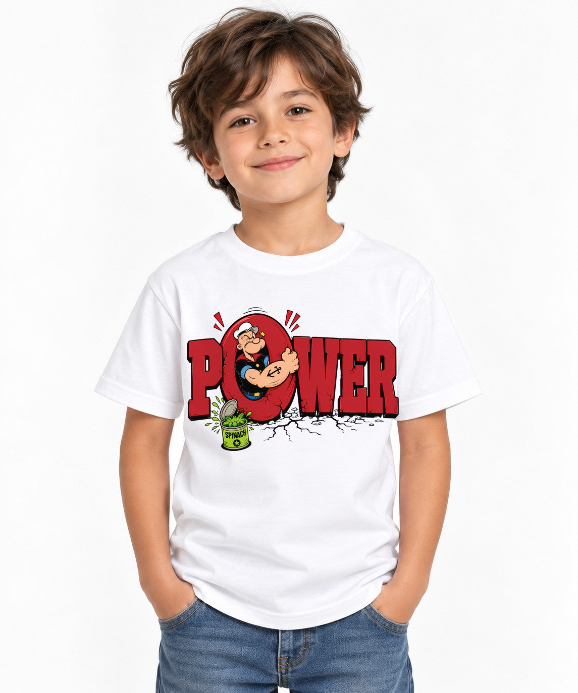 Popeye Power - White