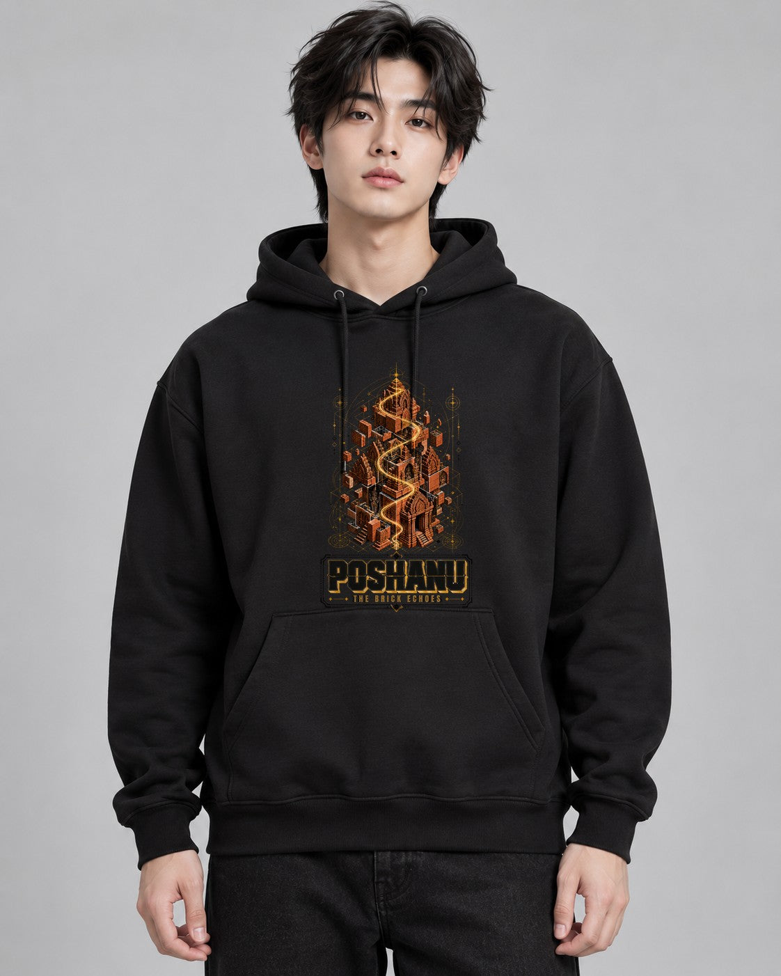 Poshanu Brick Echoes - Black