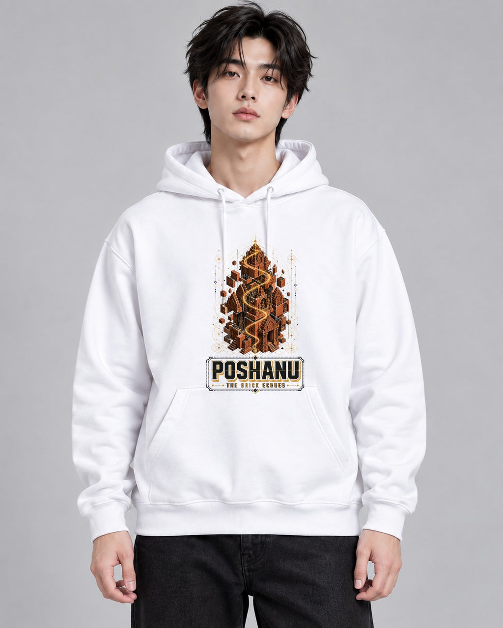 Poshanu Brick Echoes - White