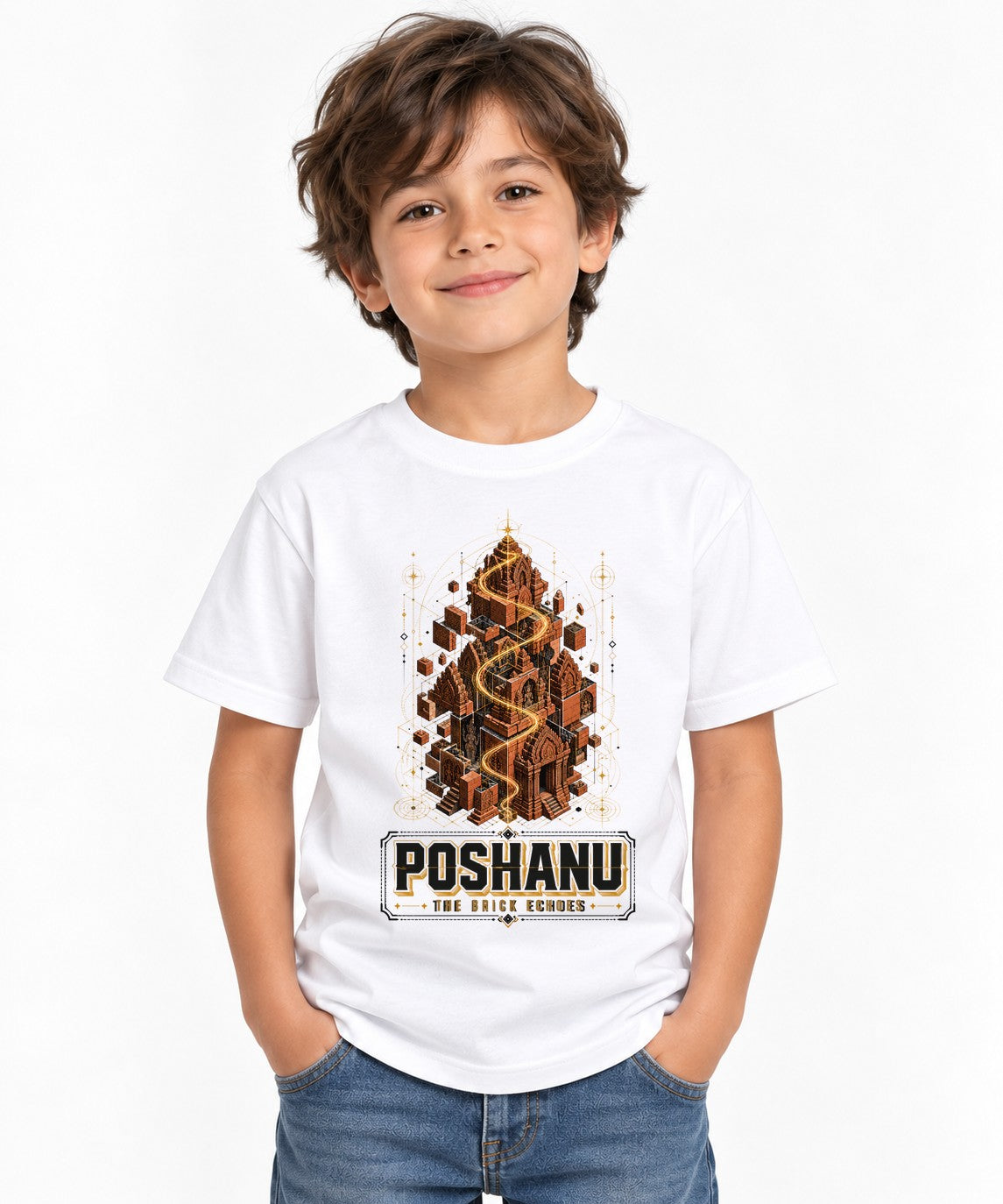 Poshanu Brick Echoes - White