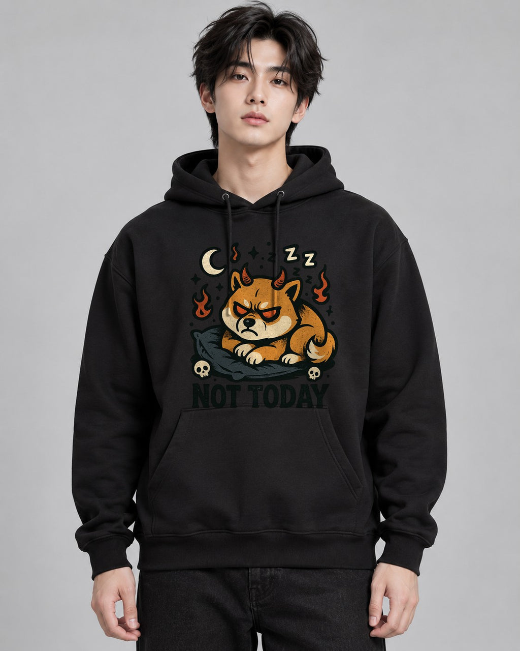 Possessed Shiba Sleep - Black