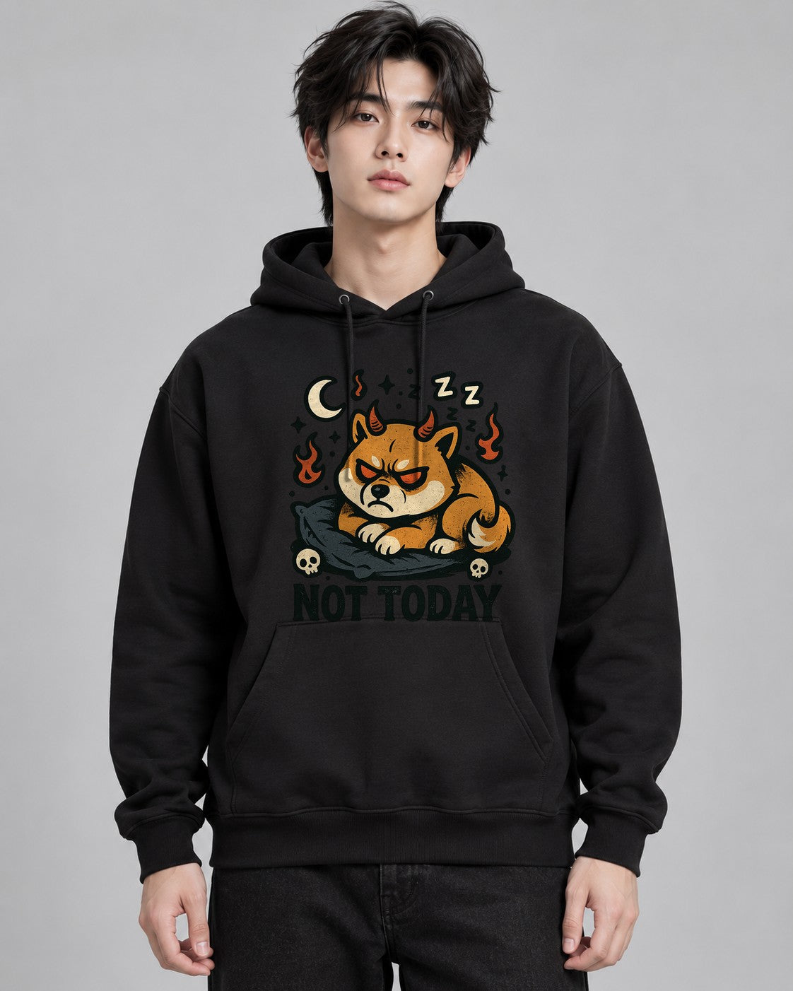 Possessed Shiba Sleep - Black