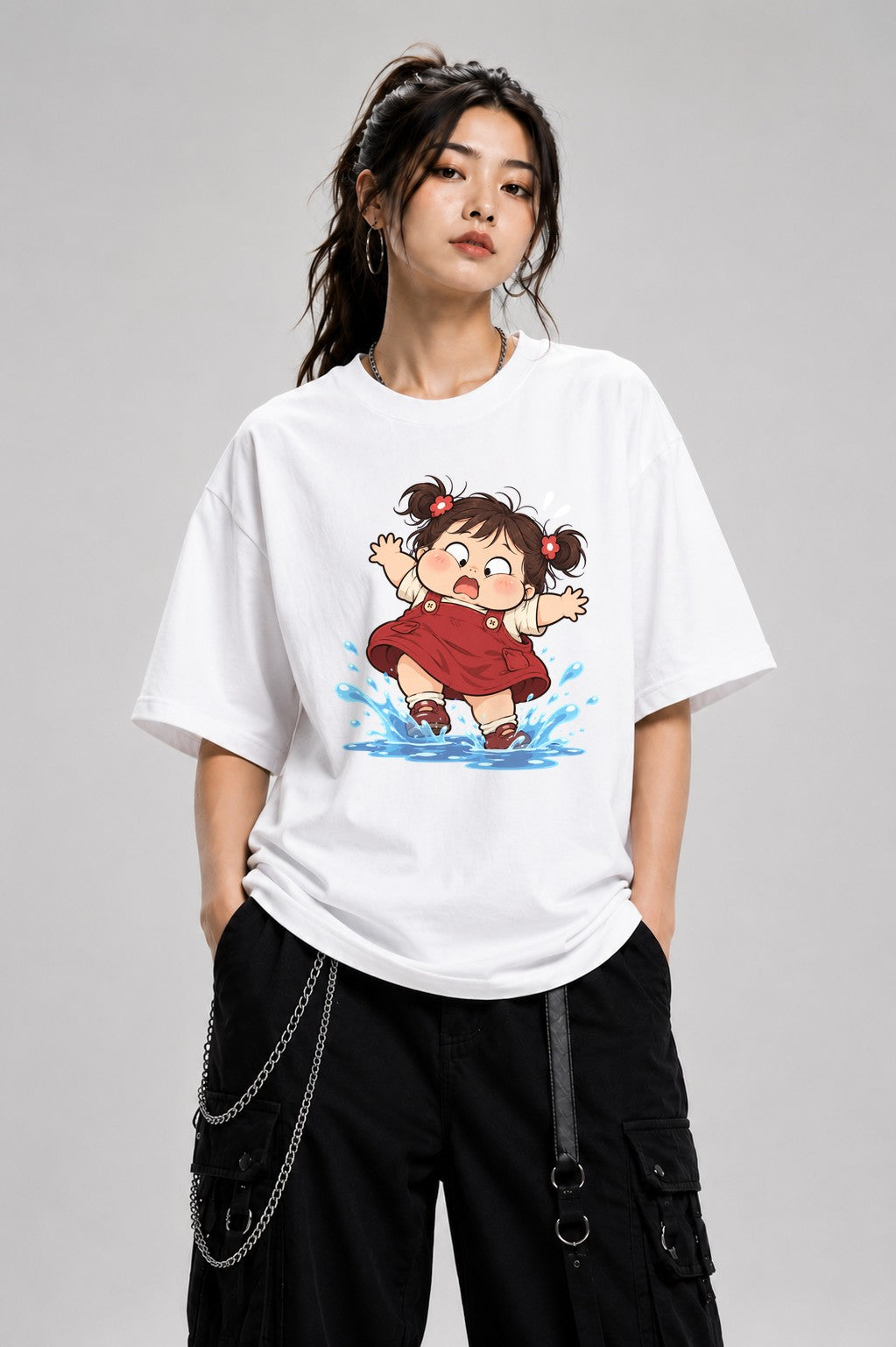 Puddle Jumping Joy - White