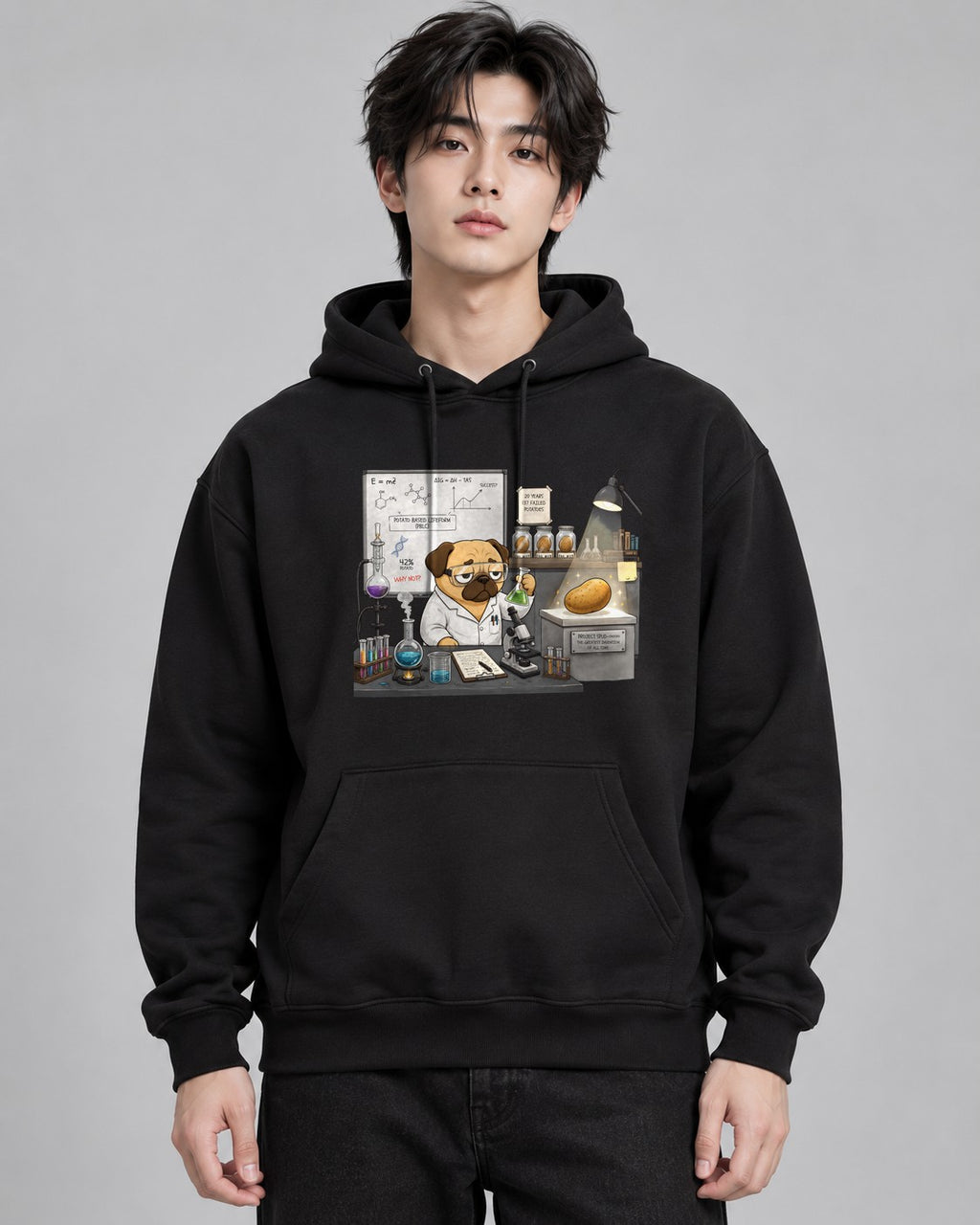 Pug Scientist Project Spud Potato Sc - Black