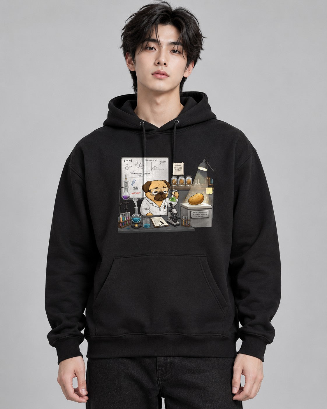 Pug Scientist Project Spud Potato Sc - Black