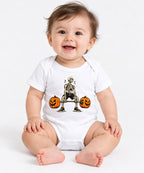 Pumpkin Deadlift Skeleton - White
