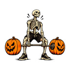 Pumpkin Deadlift Skeleton