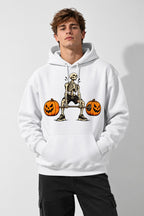 Pumpkin Deadlift Skeleton - White