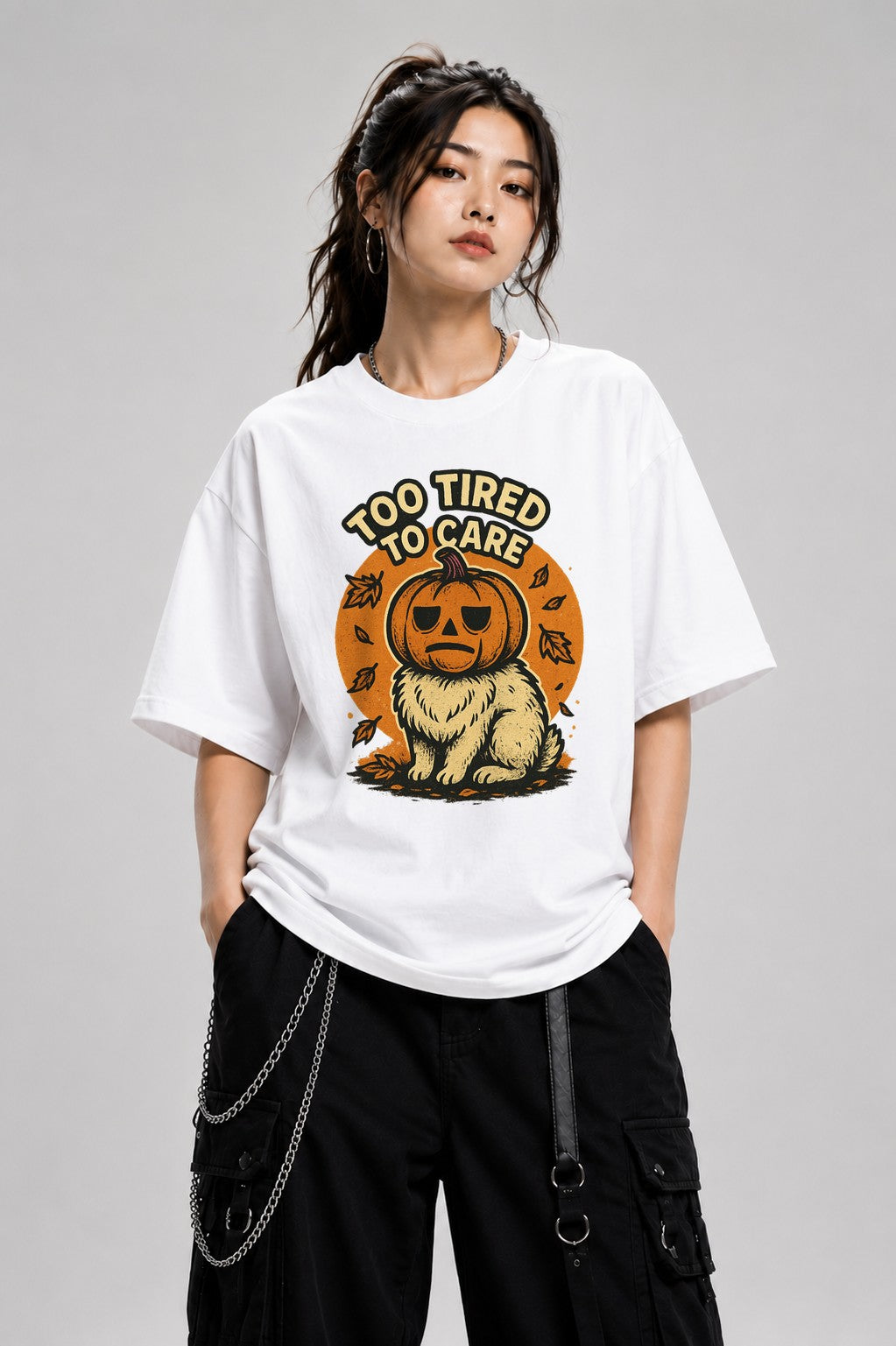 Pumpkin Head Rabbit - White