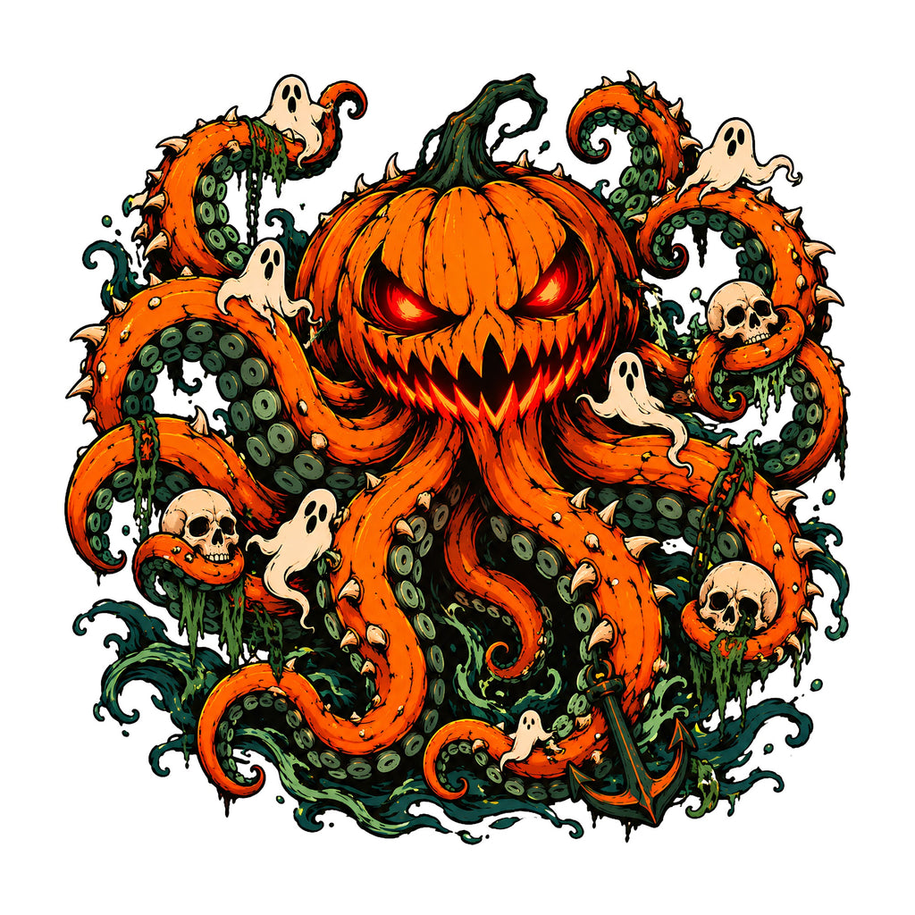 Pumpkin Octopus Monster