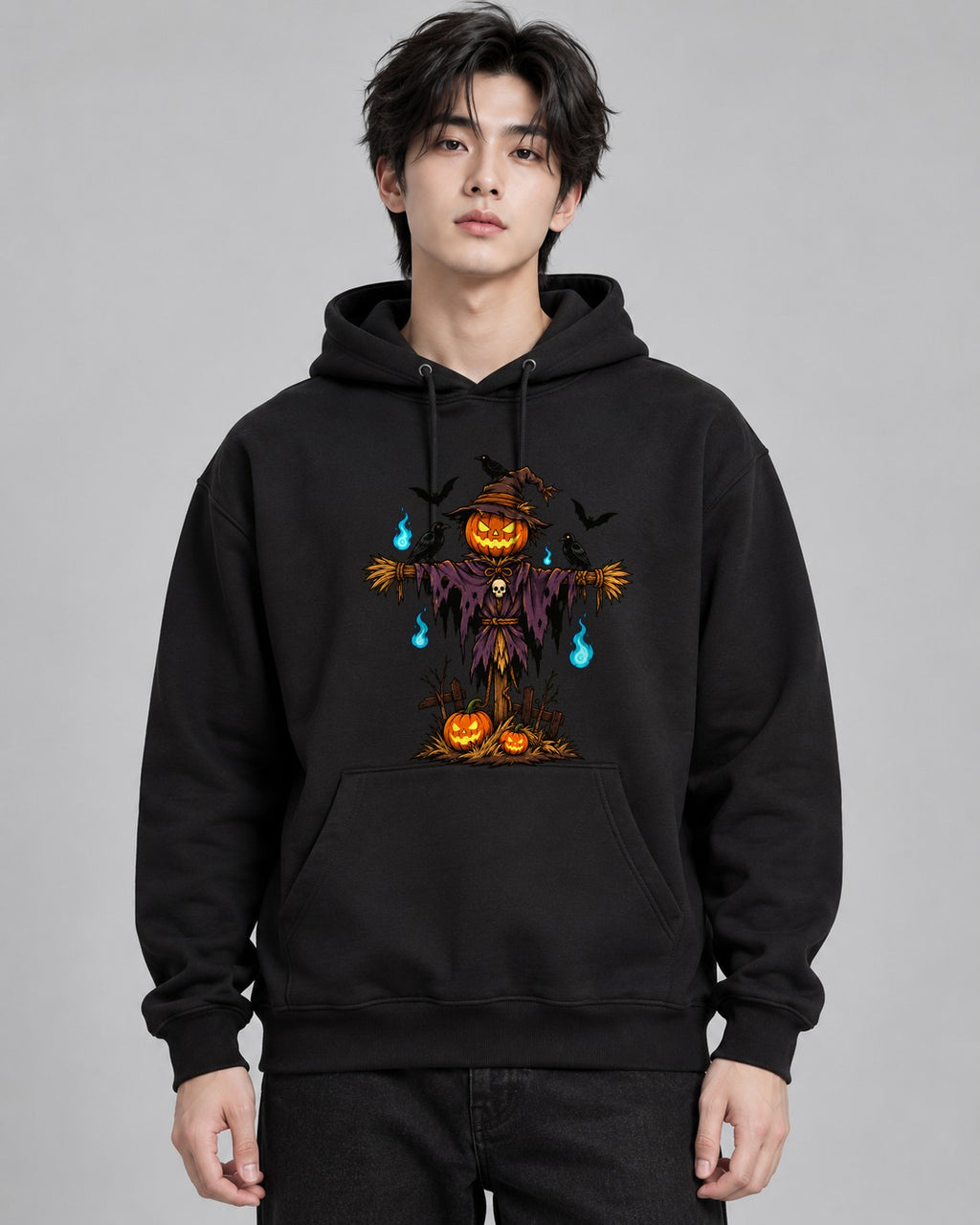 Pumpkin Scarecrow - Black