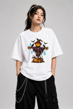 Pumpkin Scarecrow - White
