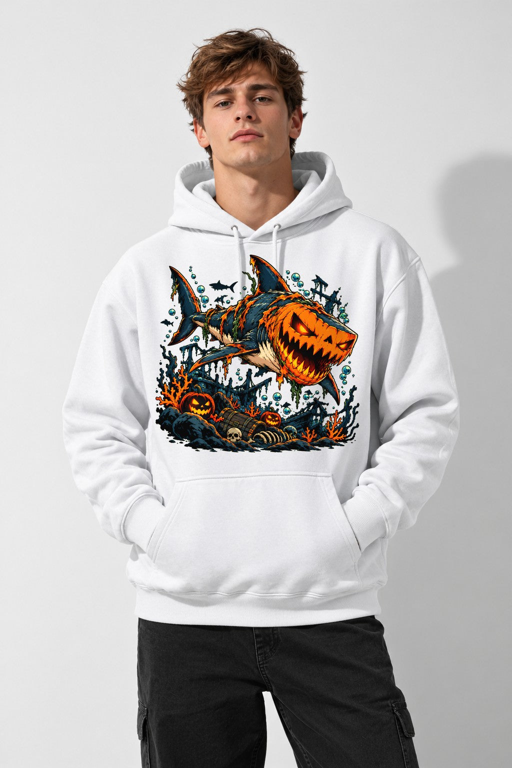 Pumpkin Shark Wreckage - White