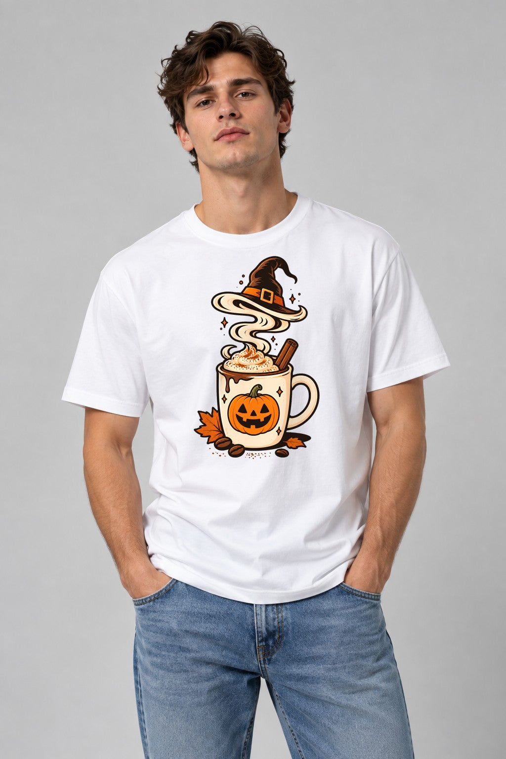 Pumpkin Spice Witch - White