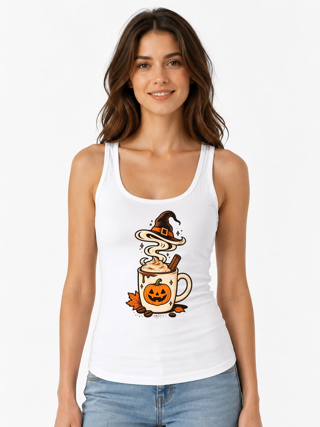 Pumpkin Spice Witch - White