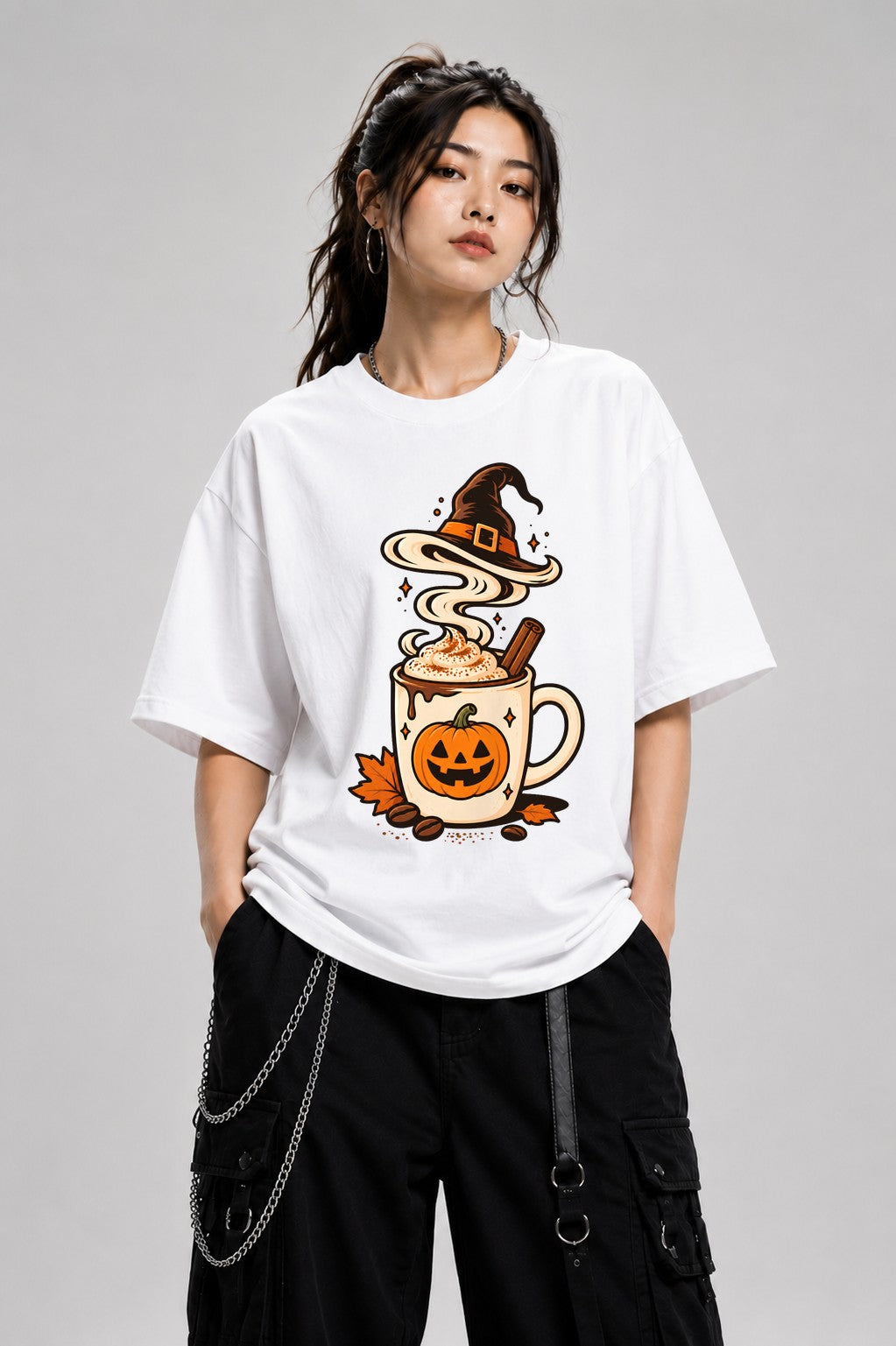Pumpkin Spice Witch - White