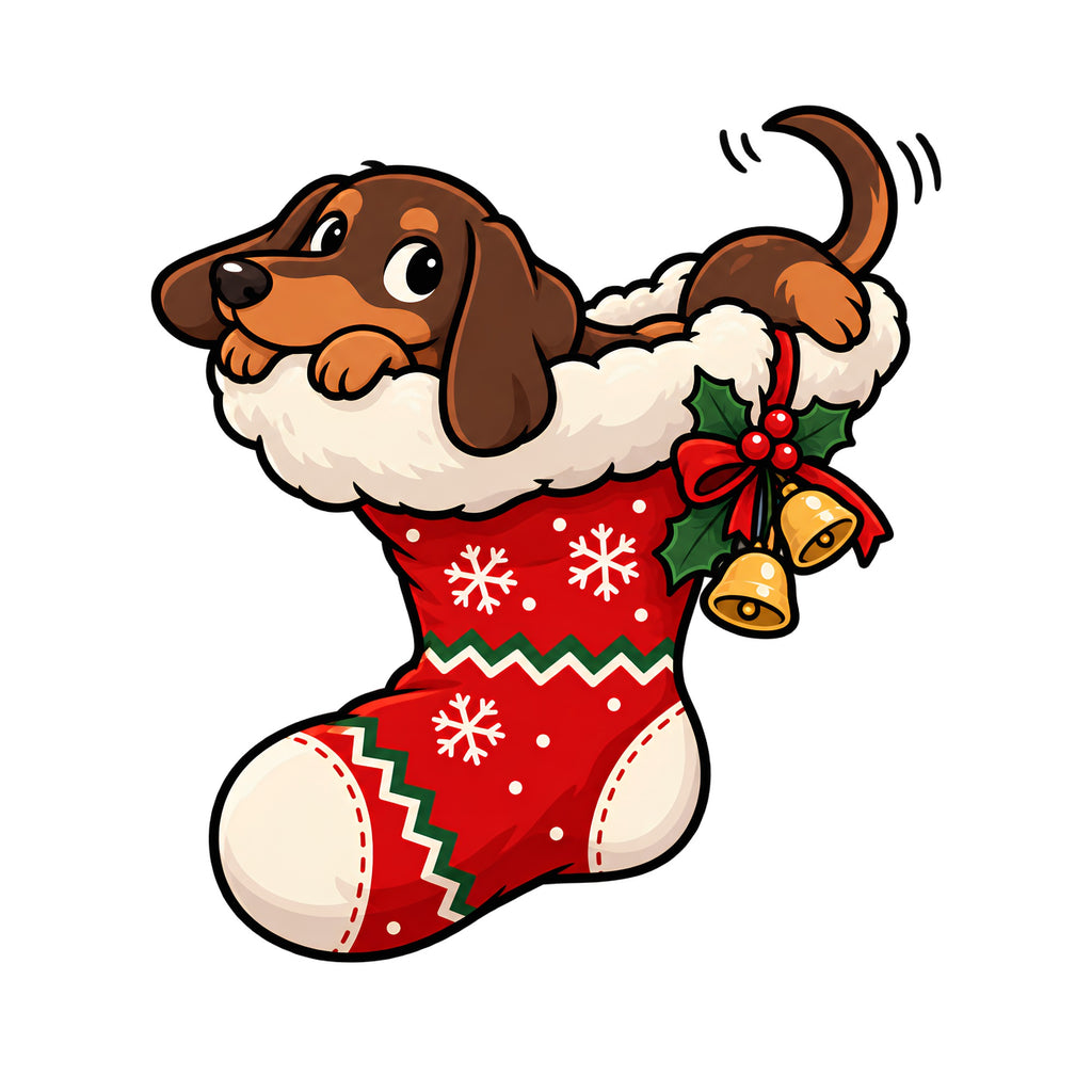 Puppy In Stocking