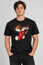 Puppy In Stocking - Black