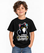 Quietly Judging Cat - Black