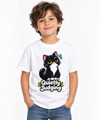 Quietly Judging Cat - White