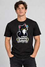 Quietly Judging Cat - Black