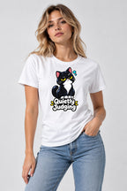 Quietly Judging Cat - White