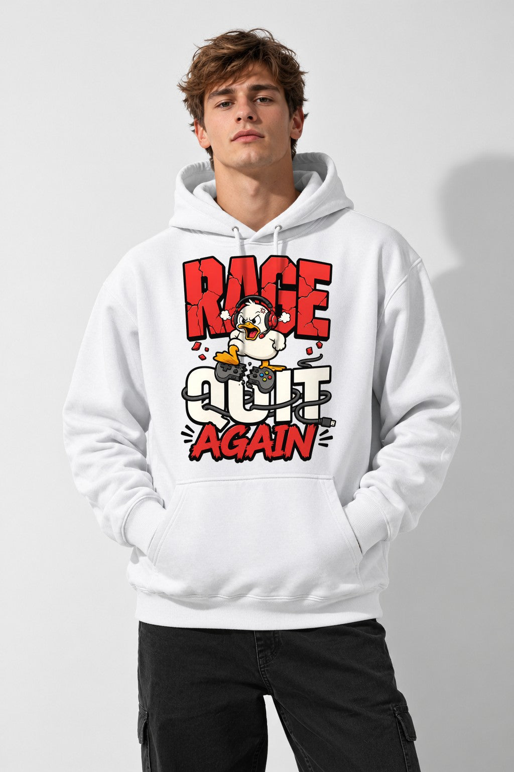 Rage Quit Again - White