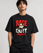 Rage Quit Again Shirt - Funny Gamer Duck Graphic Tee - Black