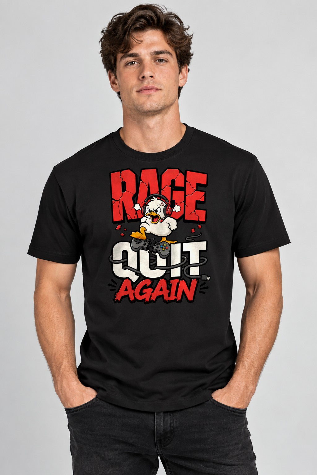 Rage Quit Again - Black