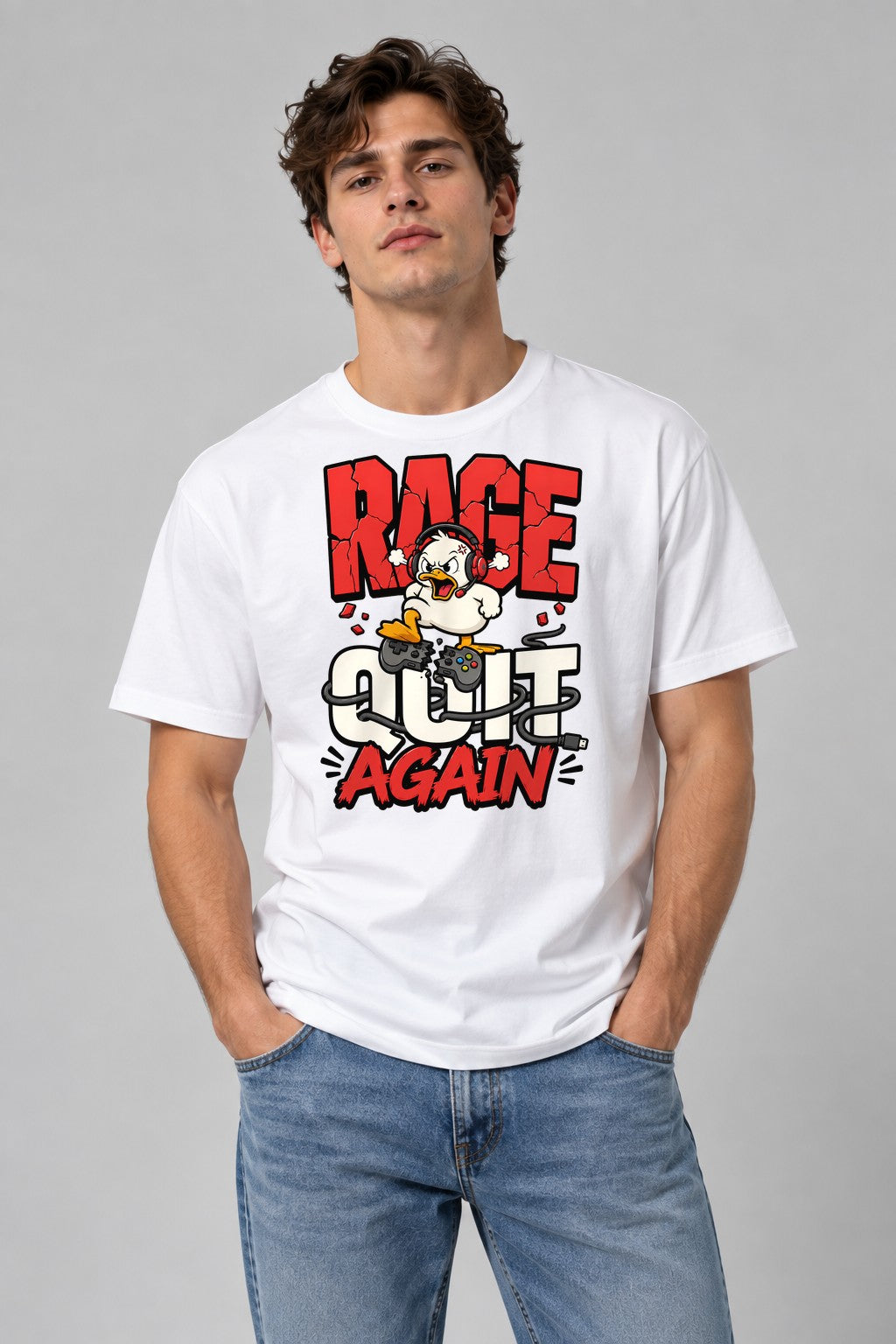Rage Quit Again - White