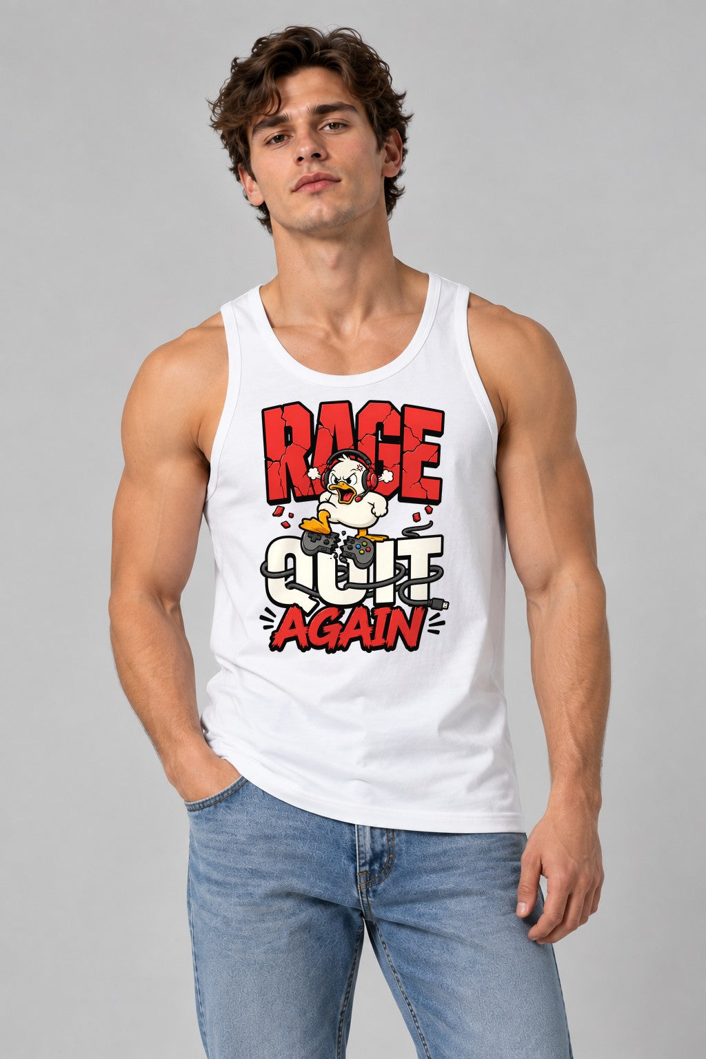Rage Quit Again - White