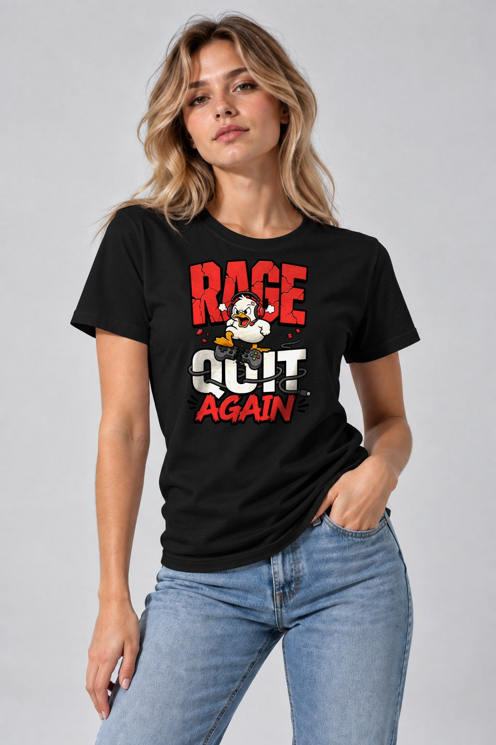 Rage Quit Again - Black