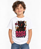 Rage Quit Cat - White