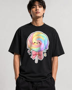 Rainbow Lollipop Love - Black