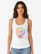 Rainbow Lollipop Love - White