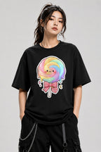 Rainbow Lollipop Love - Black