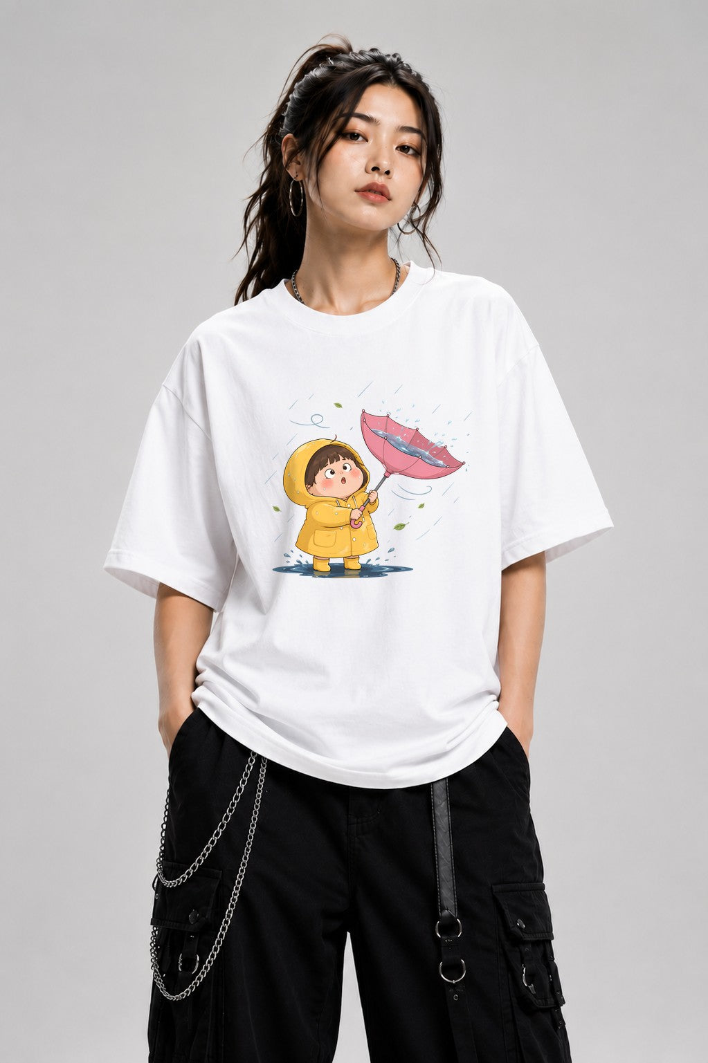 Rainy Day Child - White