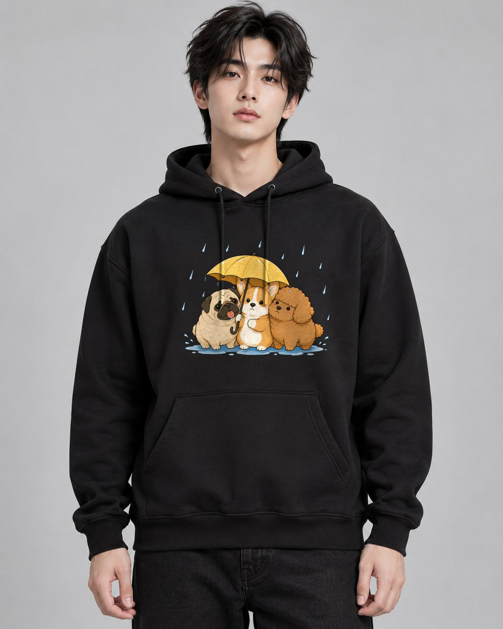 Rainy Day Friends - Black
