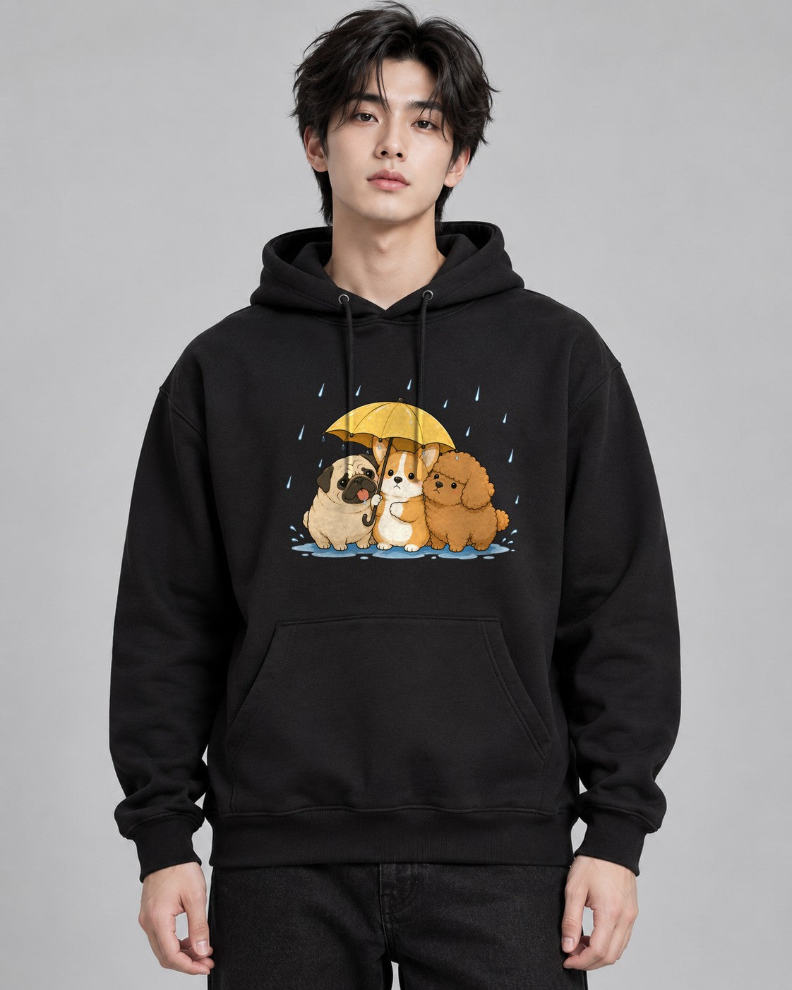Rainy Day Friends - Black