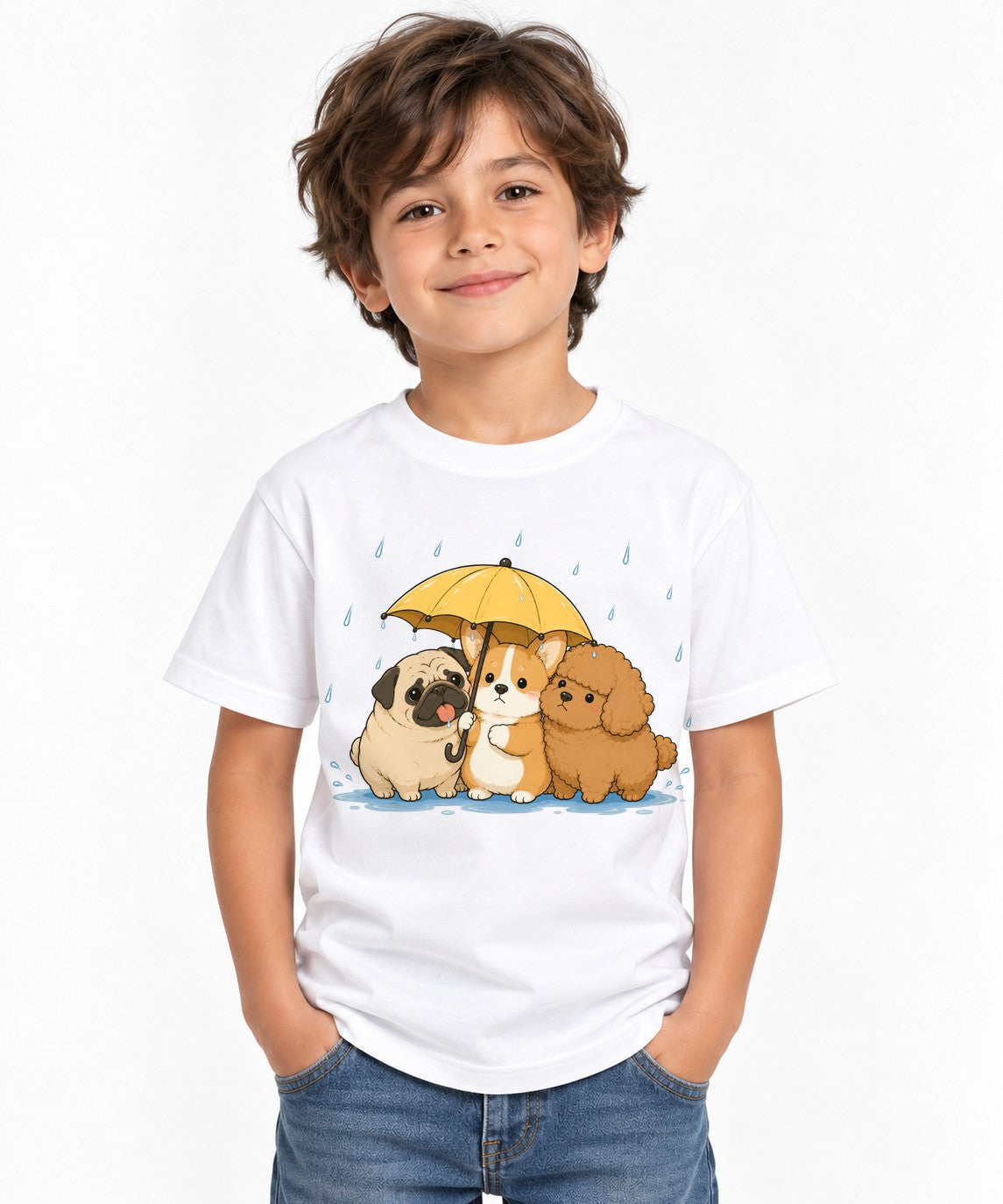 Rainy Day Friends - White