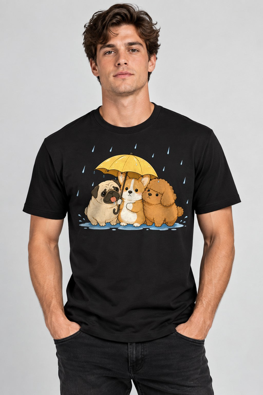 Rainy Day Friends - Black