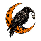 Raven Moon Skull