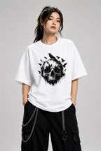 Raven Skull - White